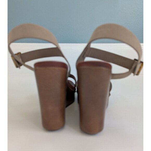 Mia Priscilla Wedge Platform Beige Sandal Size 10M - Picture 7 of 9